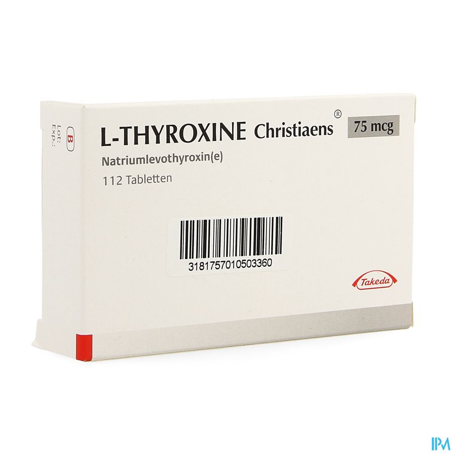 l Thyroxine Christiaens Comp 112x0,075mg l Thyroxine Christiaens Comp 112x0,075mg