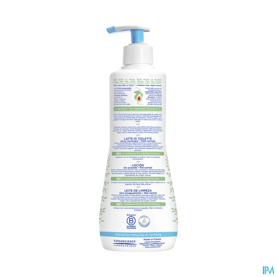 Mustela Pn Toiletmelk Z/spoelen 500ml 1