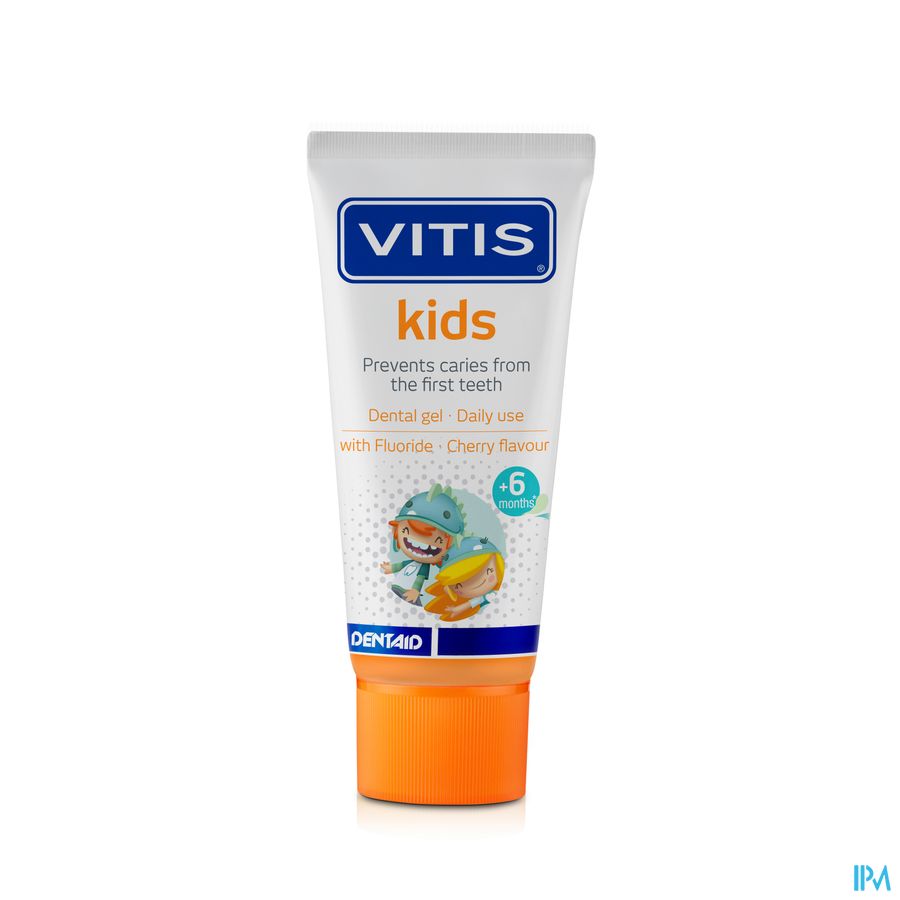 Vitis Kids Gel Tandpasta 50ml 3