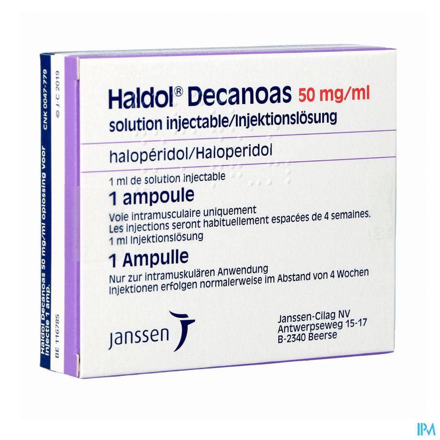 Haldol Decanoas Amp 1 X 1ml/50mg/ml Haldol Decanoas Amp 1 X 1ml/50mg/ml