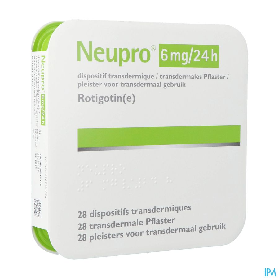 Neupro 6mg/24u transderm. pleister (28) 1
