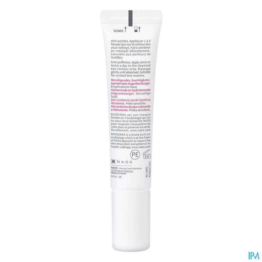 Bioderma Sensibio Gel Contour Yeux 15ml 3