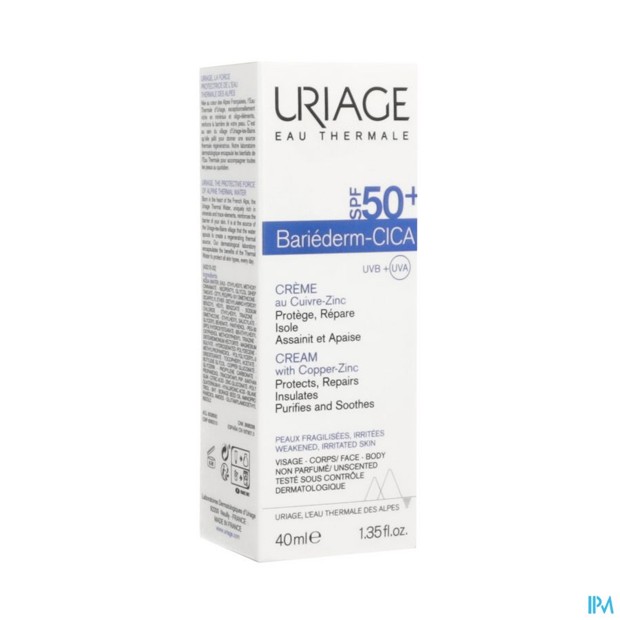Uriage Bariederm Cica Creme Ip50+ 40ml Uriage Bariederm Cica Creme Ip50+ 40ml