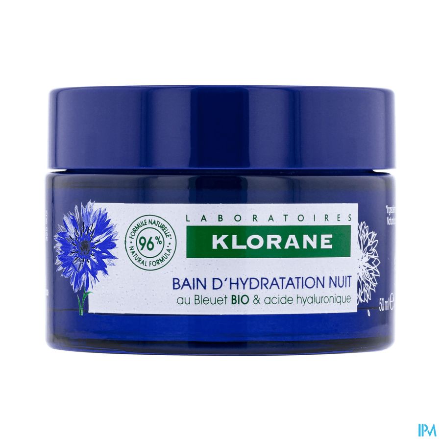 Klorane Visage Bleuet Bain Hydra Nuit 50ml 2