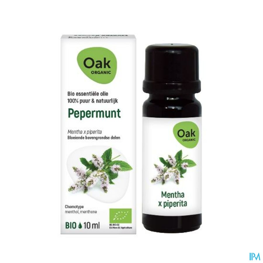 Oak Ess Olie Pepermunt 10ml Bio Oak Ess Olie Pepermunt 10ml Bio