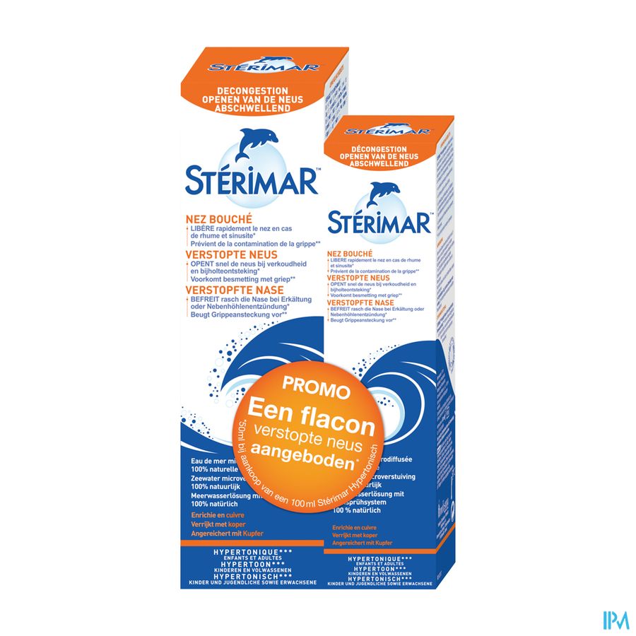 Sterimar Isotonic 100ml+hypertonic Verst.neus 50ml