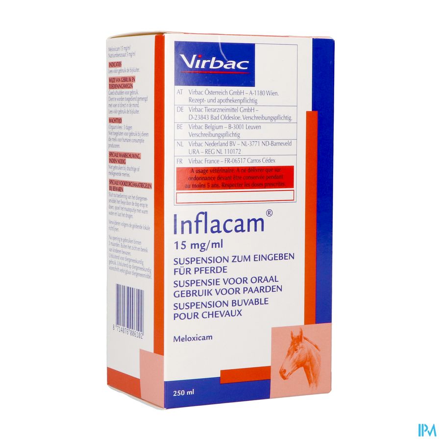 Inflacam 15mg/ml Drink Opl Paarden 250ml