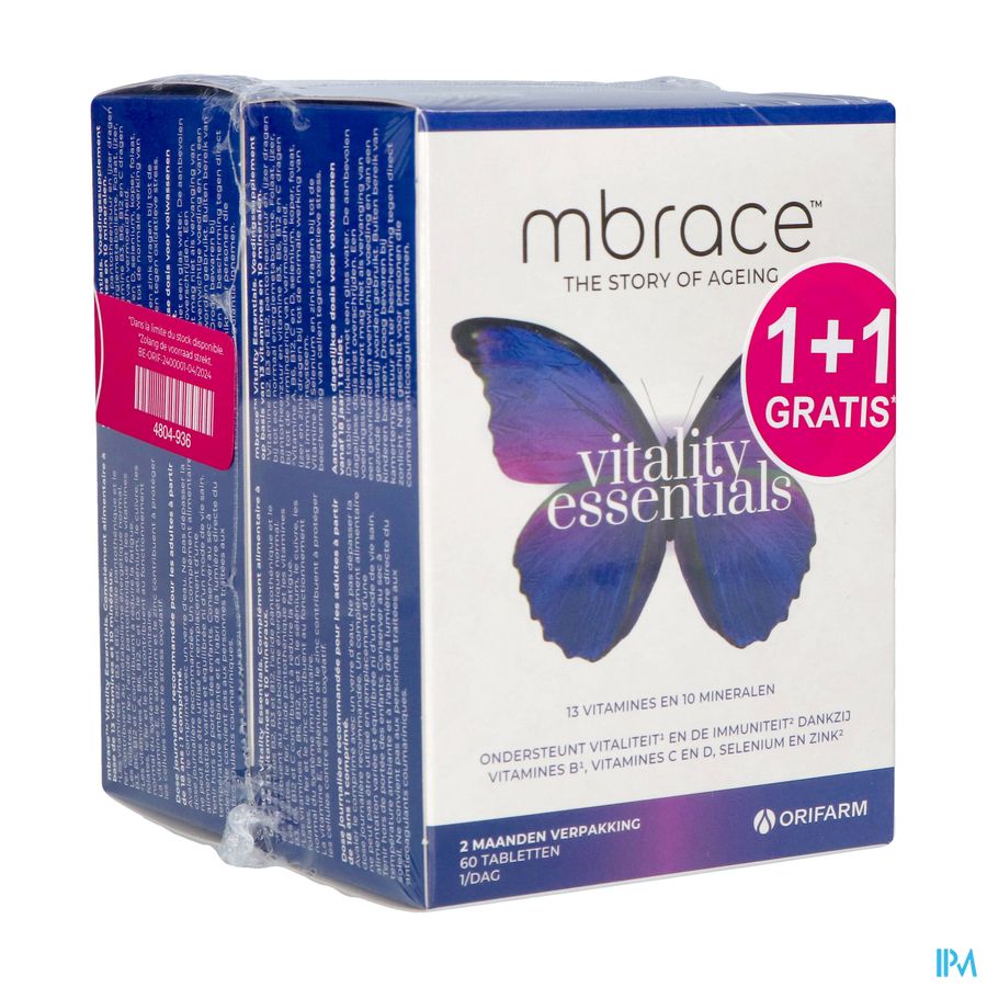Mbrace Vitality Essentials Comp 60x2 1+1 Gratuit Mbrace Vitality Essentials Comp 60x2 1+1 Gratuit
