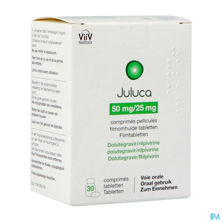 Juluca Pi Pharma 50mg/25mg Filmomh Tabl 30 Pip Juluca Pi Pharma 50mg/25mg Filmomh Tabl 30 Pip