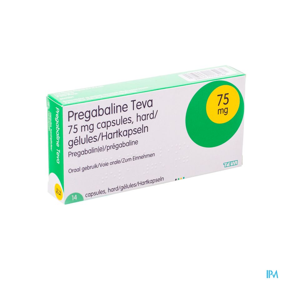 Pregabaline Teva 75mg Caps Hard 14 X 75mg Pregabaline Teva 75mg Caps Hard 14 X 75mg