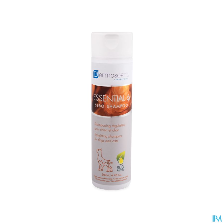 Essential 6 Sebo Shampooing Chien Chat Fl 200ml Essential 6 Sebo Shampooing Chien Chat Fl 200ml