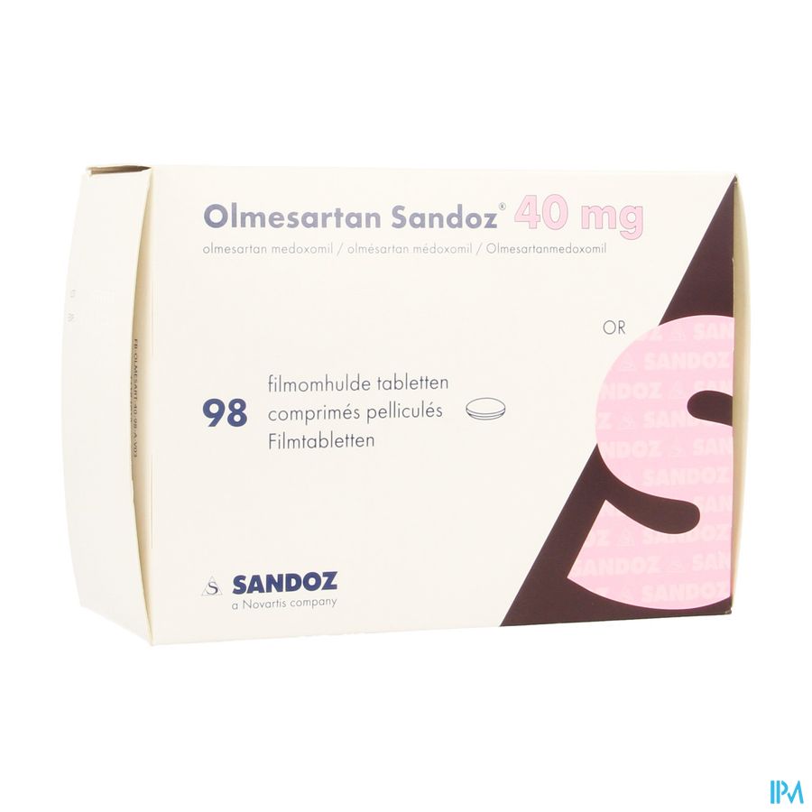 Olmesartan Sandoz 40mg Comp 98 X 40mg Olmesartan Sandoz 40mg Comp 98 X 40mg