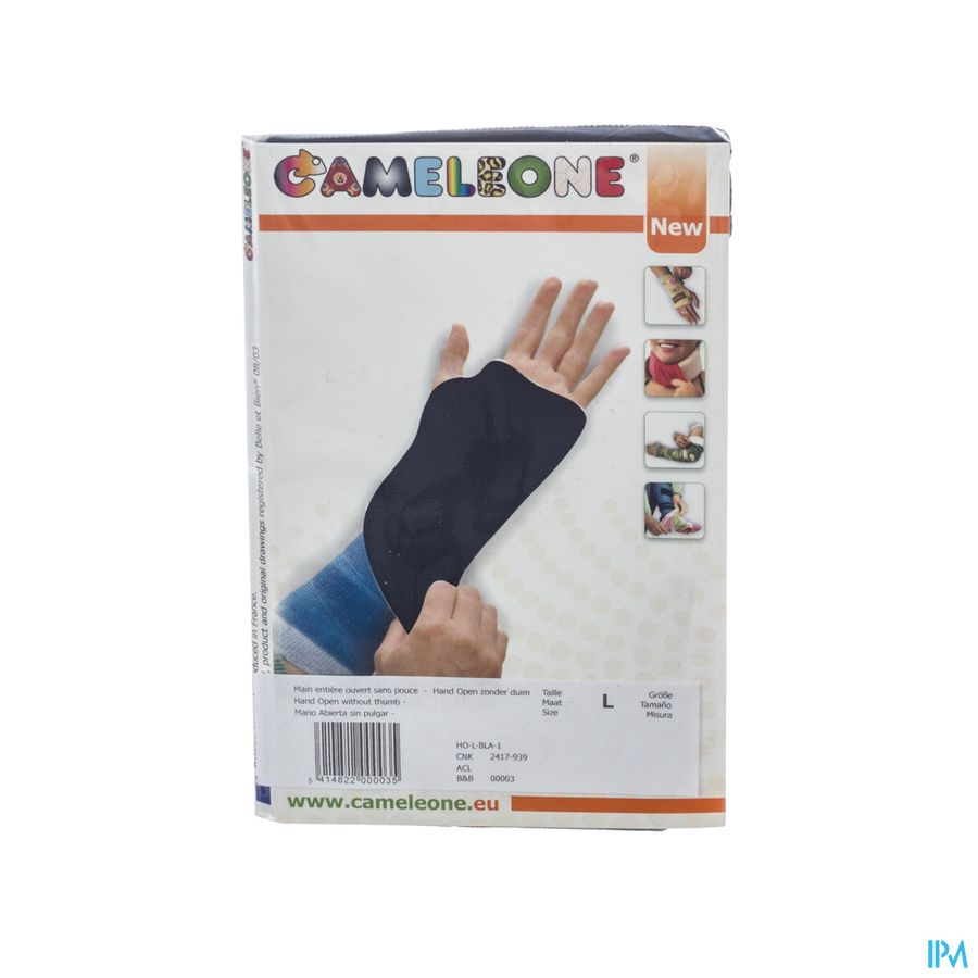 Cameleone Hand Open -duim Zwart l 1 Cameleone Hand Open -duim Zwart l 1