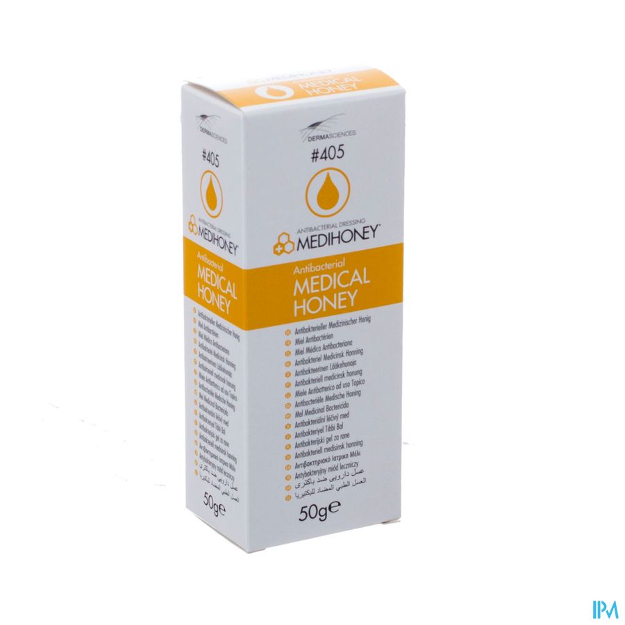 Medihoney Medische Honing A/bact. Gel Tube 1x50g Medihoney Medische Honing A/bact. Gel Tube 1x50g