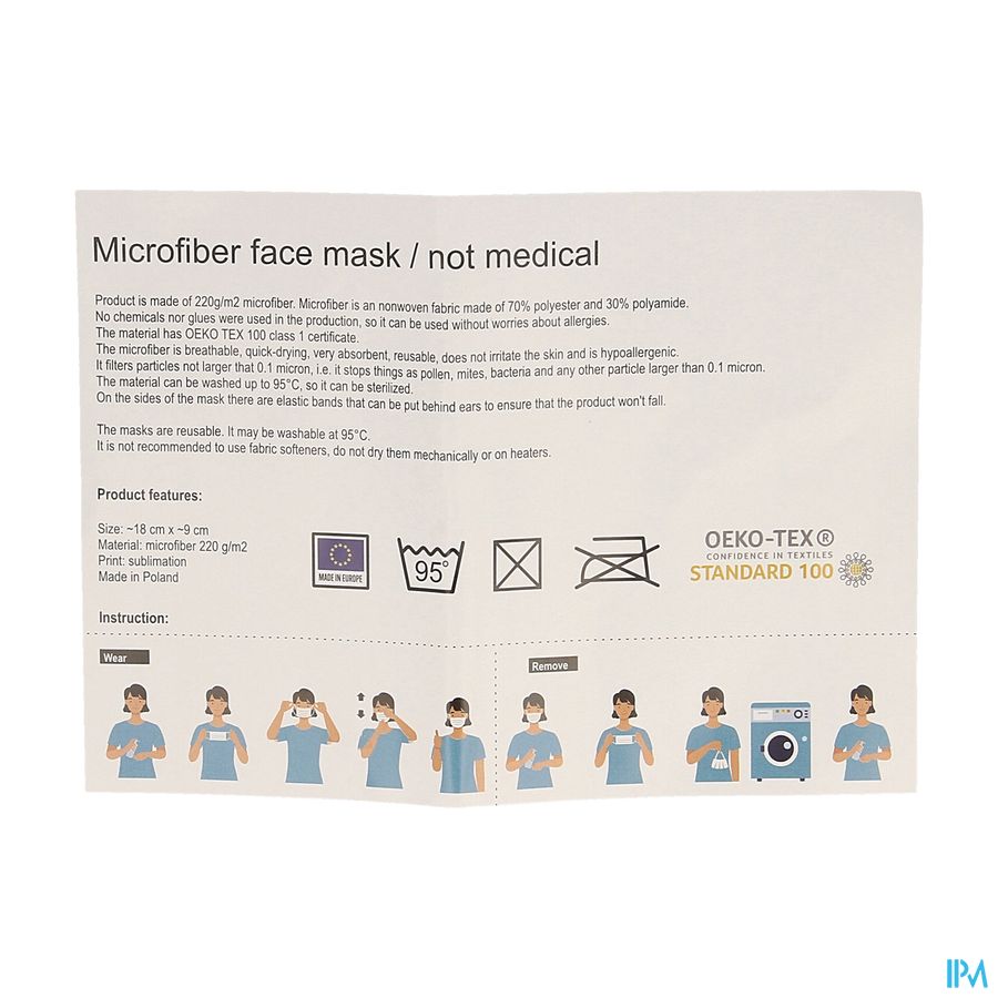 Maskers Herbruikbaar Microfiber 1 Maskers Herbruikbaar Microfiber 1