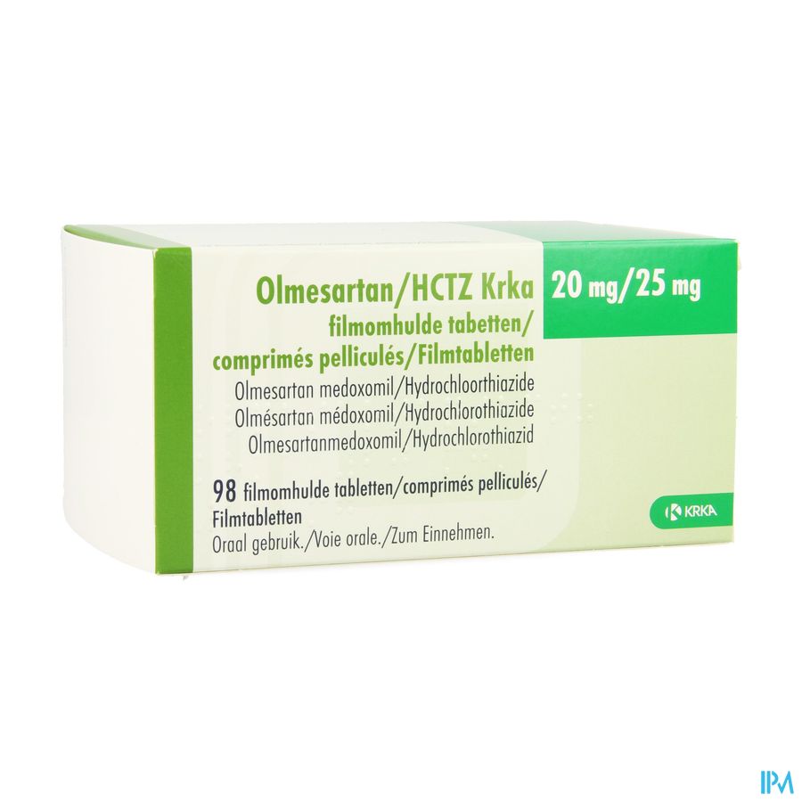 Olmesartan Hctz Krka 20/25,0mg Filmomh Tabl 98 Olmesartan Hctz Krka 20/25,0mg Filmomh Tabl 98