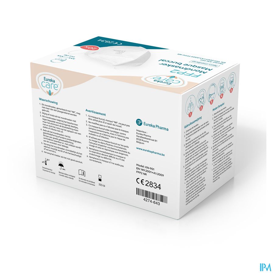 Eureka Care Mondmasker Ffp2 20 Eureka Care Mondmasker Ffp2 20