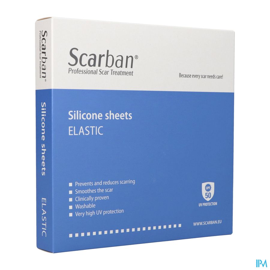 Scarban Elastic Silicone Sheet 5x 7,5cm 2 Scarban Elastic Silicone Sheet 5x 7,5cm 2