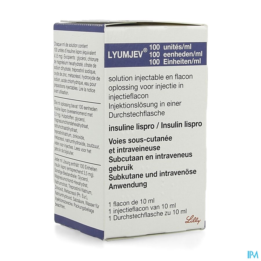 Lyumjev 100ie/ml Opl Inj Fl Inj Glas 1 X 10ml