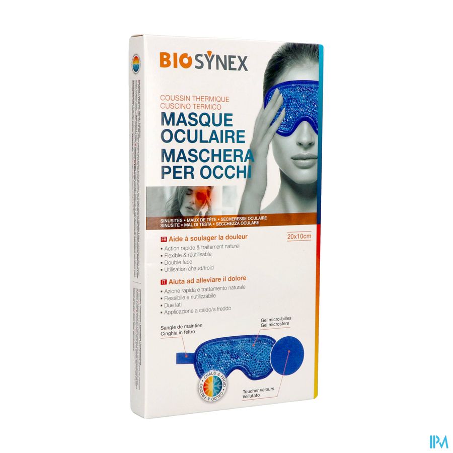 Biosynex Coussin Thermique Masque Oculaire 20x10cm Biosynex Coussin Thermique Masque Oculaire 20x10cm