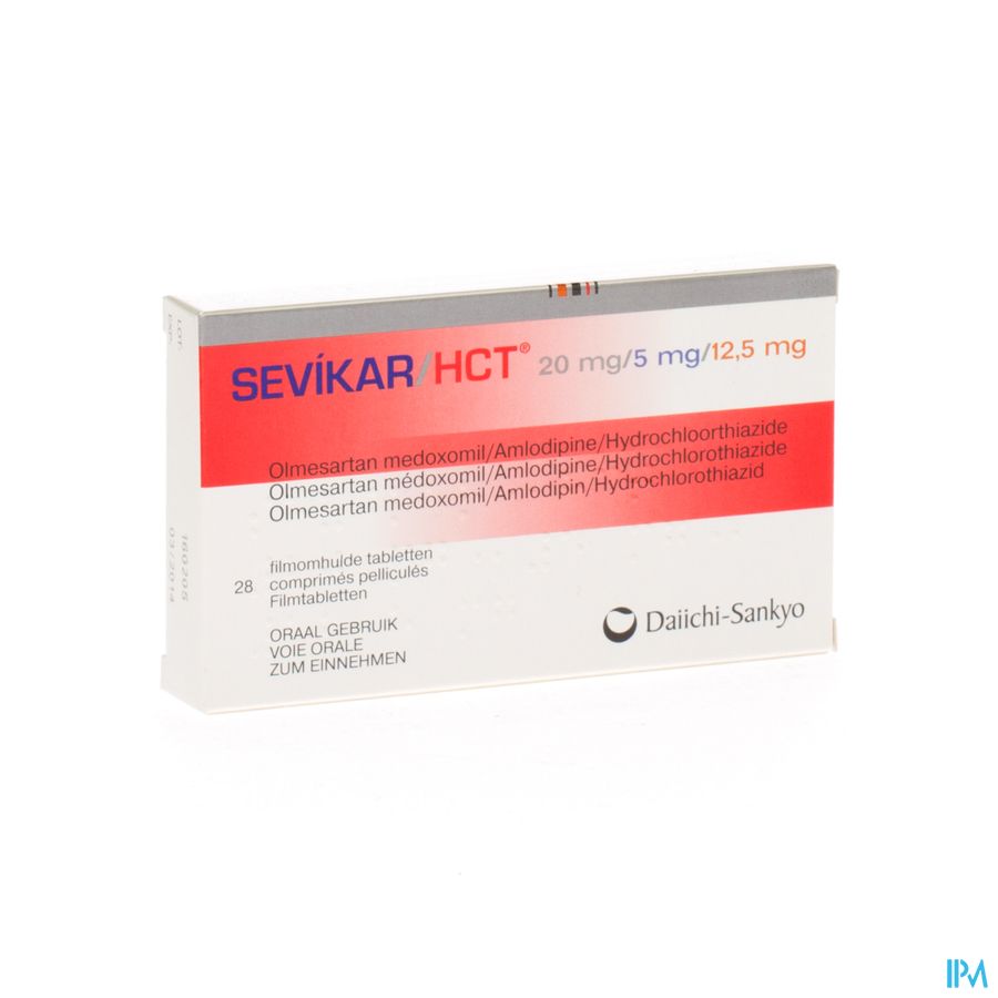 Sevikar Hct 20mg/5mg/12,5mg Comp Pell 28 Sevikar Hct 20mg/5mg/12,5mg Comp Pell 28