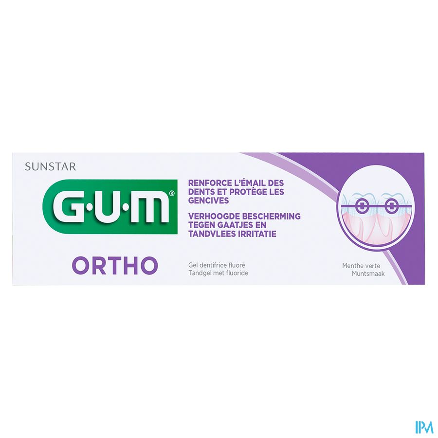 Gum Ortho Tandpasta Gel 75ml 3080 3