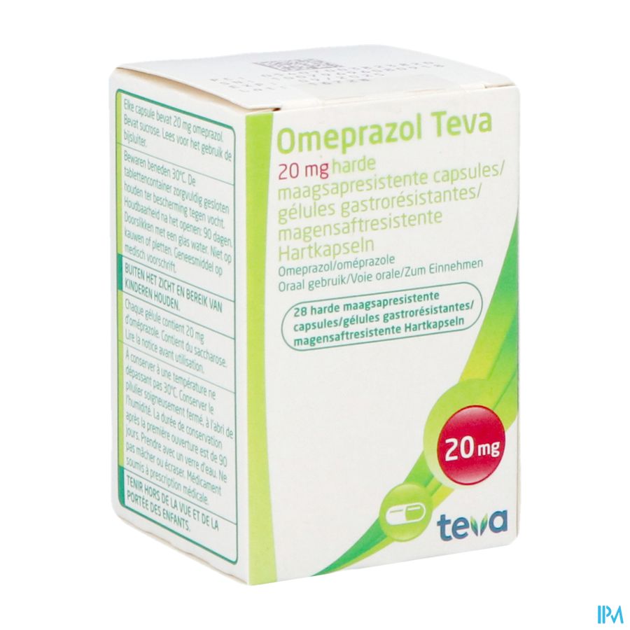 Omeprazol Teva 20mg Caps Maagsapresis Hard Pot 28 Omeprazol Teva 20mg Caps Maagsapresis Hard Pot 28