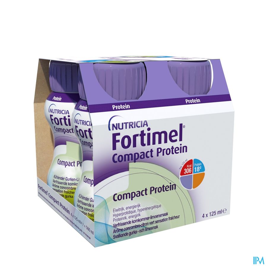Fortimel Compact Protein Cool Cucum.&lime 4x125ml