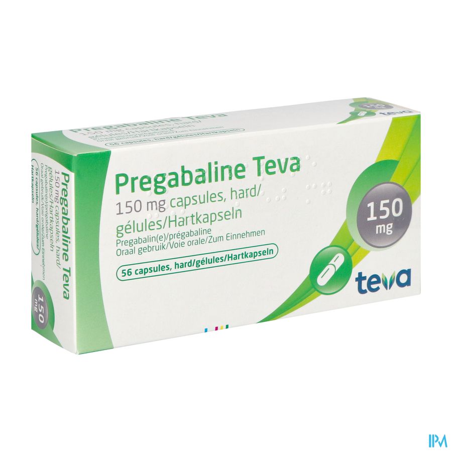 Pregabaline Teva 150mg Caps Dur 56 X 150mg Pregabaline Teva 150mg Caps Dur 56 X 150mg