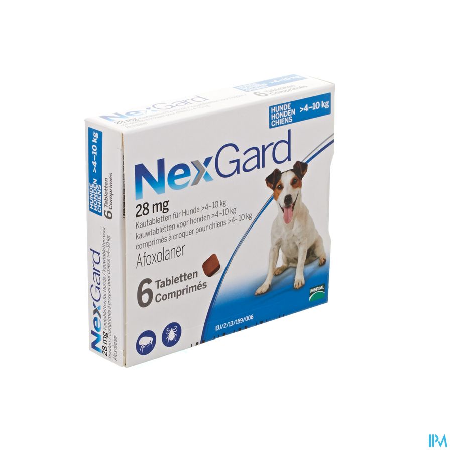 Nexgard 28mg M 4-10kg Kauwtabl 6 Nexgard 28mg M 4-10kg Kauwtabl 6