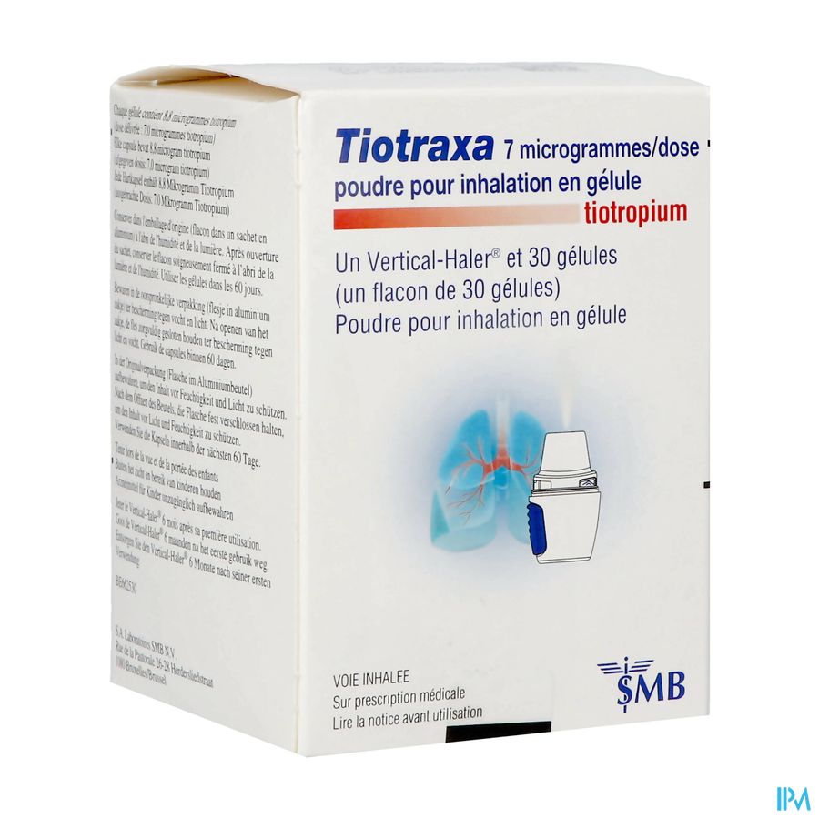 Tiotraxa 7mcg/dosis Pdr Inhalatie Caps 30 Tiotraxa 7mcg/dosis Pdr Inhalatie Caps 30