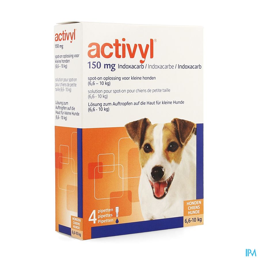 Activyl Spot-on Opl. Kleine Honden Pipet 4x150mg