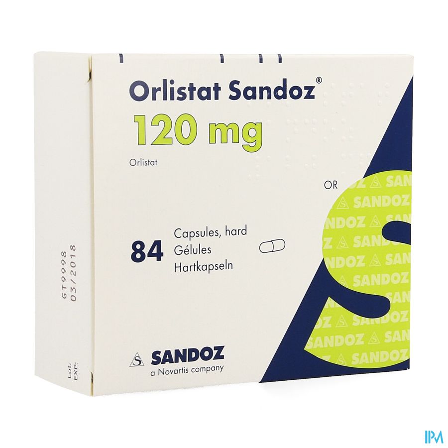 Orlistat Sandoz Harde Caps 84 X120 mg