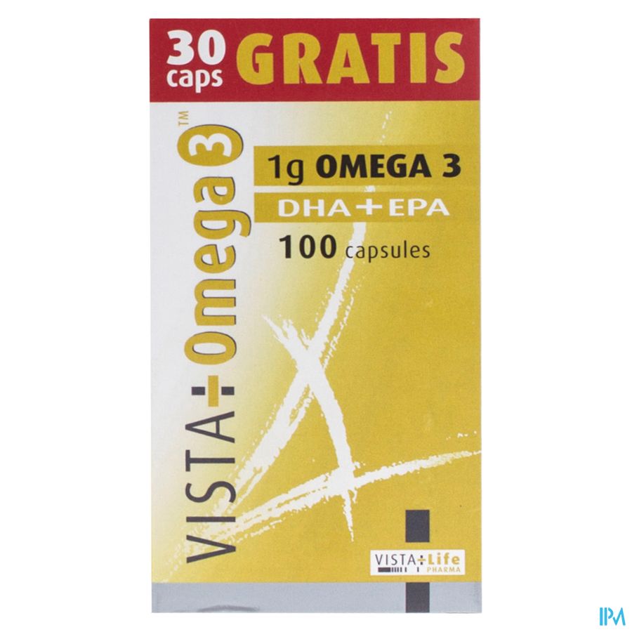 Vista Omega 3 Caps 70+30 Gratis Promo