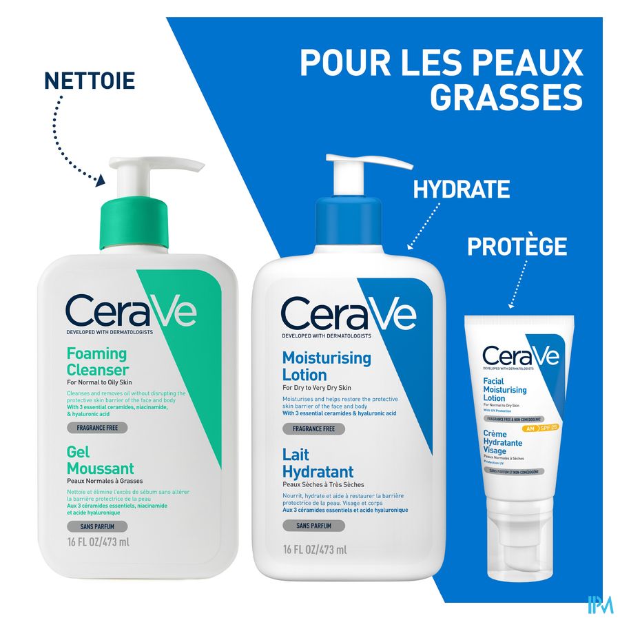 Cerave Gel Nettoyant Moussant Recharge 473ml 8