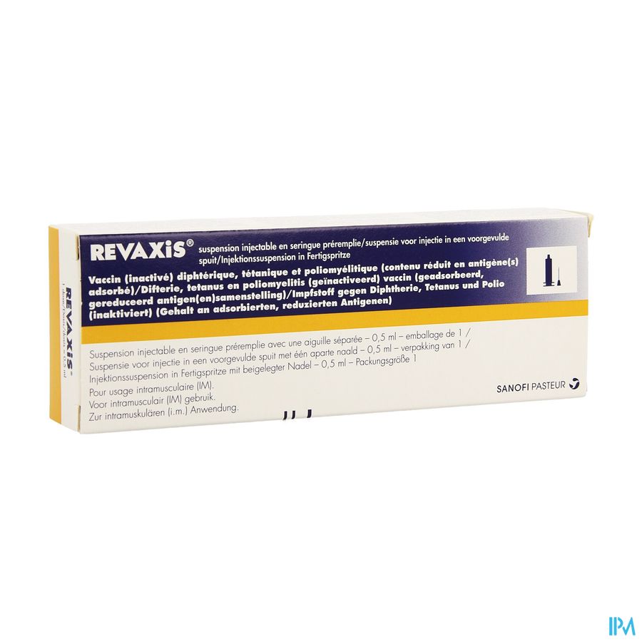 Revaxis Voorgev.spuit 0,5ml Ud + 1 Aparte Naald
