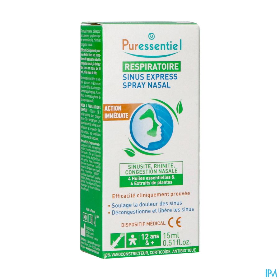 Puressentiel Respi Sinus Expres.spray Nas.bio 15ml Puressentiel Respi Sinus Expres.spray Nas.bio 15ml
