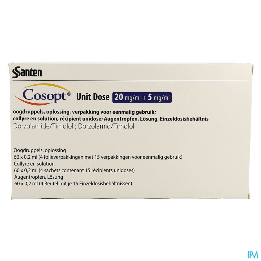Cosopt Ud 20mg/ml + 5mg/ml 60 X 0,2ml 3