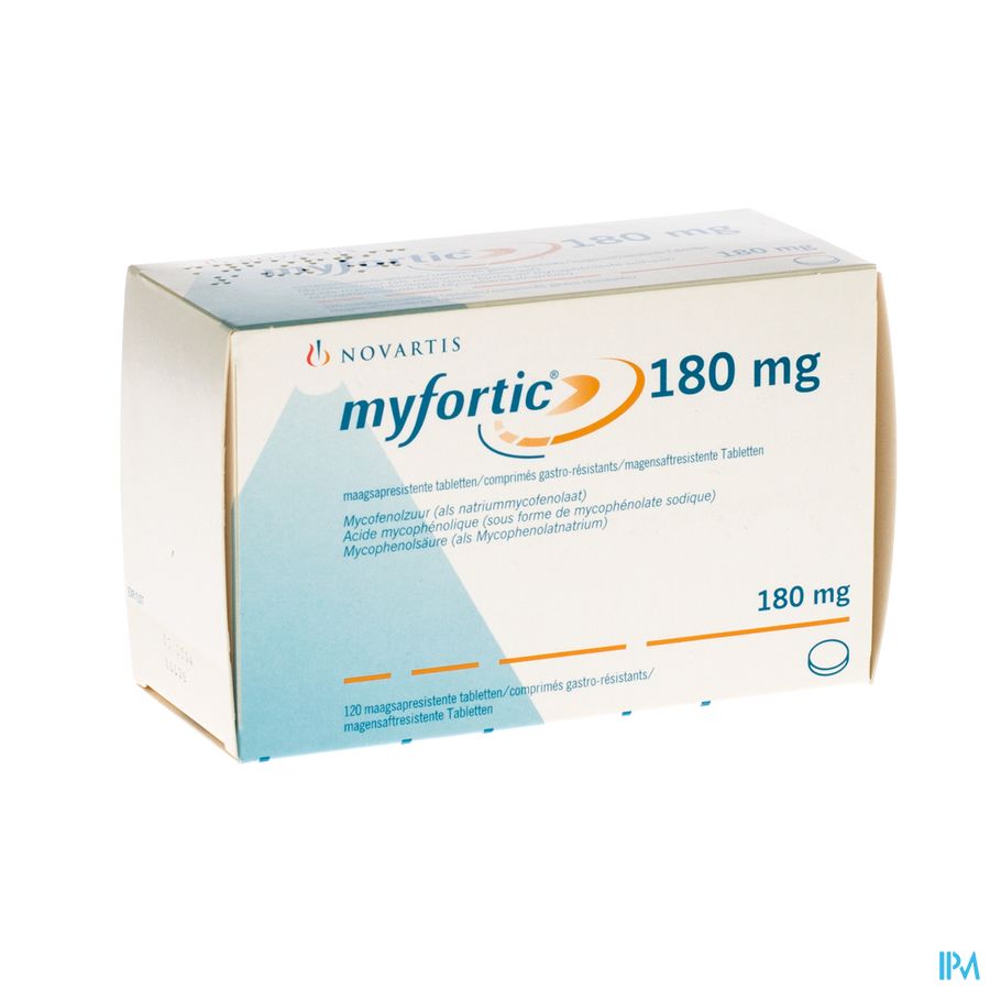 Myfortic 180mg Comp Enrob 120 X 180mg Myfortic 180mg Comp Enrob 120 X 180mg