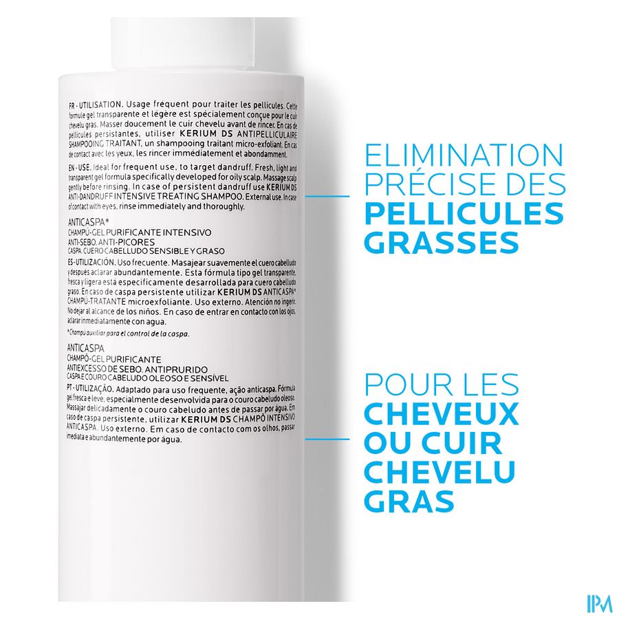 La Roche Posay Kerium Sh Gel Antipelliculaire Pg 200ml 9