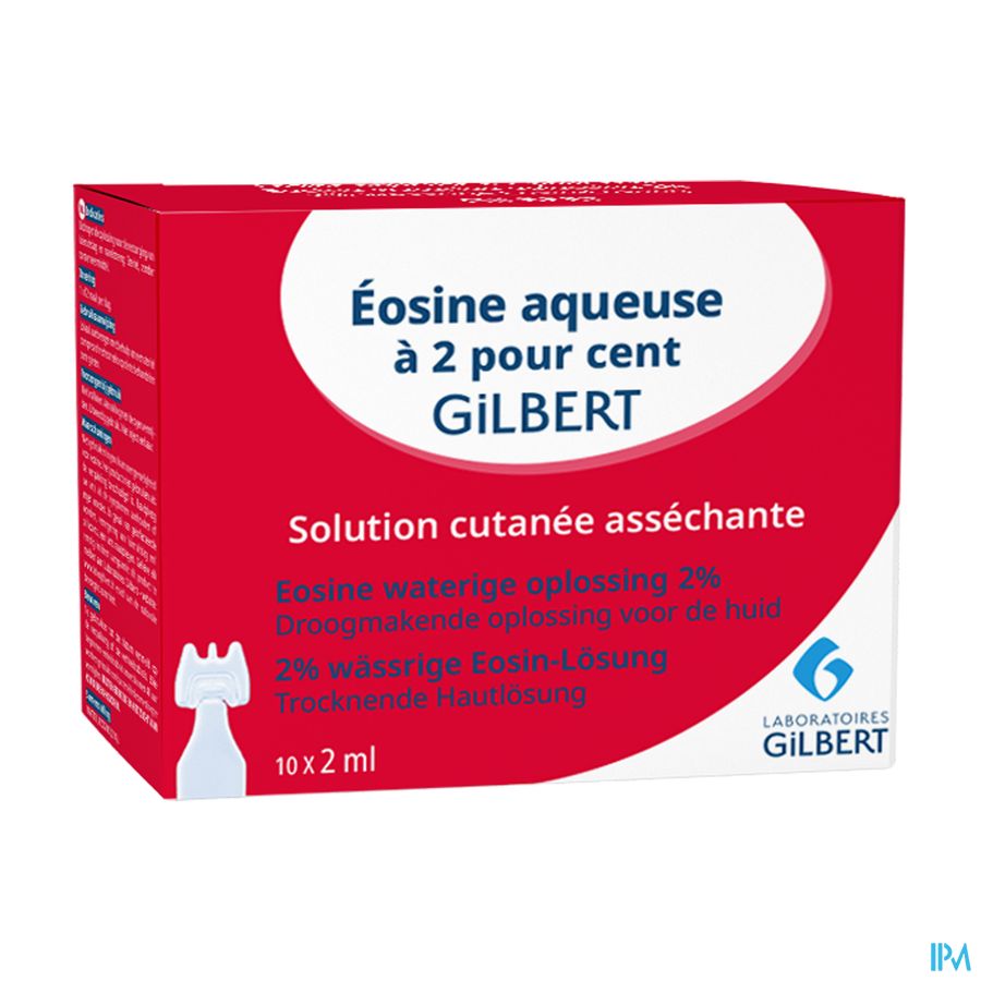 Gilbert Eosine Aqueuse Sol 2% Sterile 10x2ml Gilbert Eosine Aqueuse Sol 2% Sterile 10x2ml
