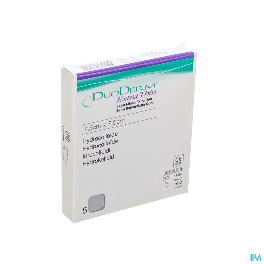 Duoderm Extra Dun Verb Hydro 7,5cmx7,5cm 5 H7951 Duoderm Extra Dun Verb Hydro 7,5cmx7,5cm 5 H7951