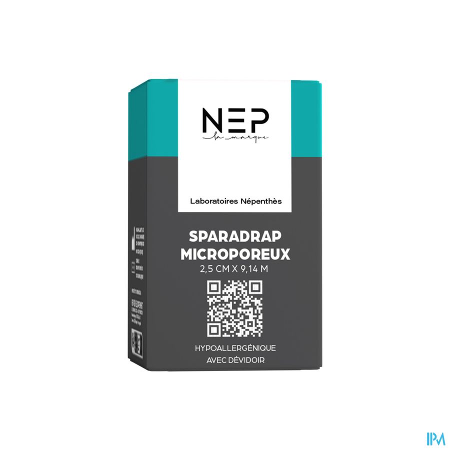 Nep Sparadraps Microporeux 2,5cm X 9,14m Nep Sparadraps Microporeux 2,5cm X 9,14m