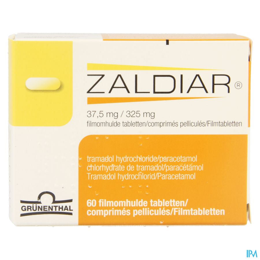 Zaldiar 37,5mg/325mg Pi Pharma Filmomh Tabl 60 Pip