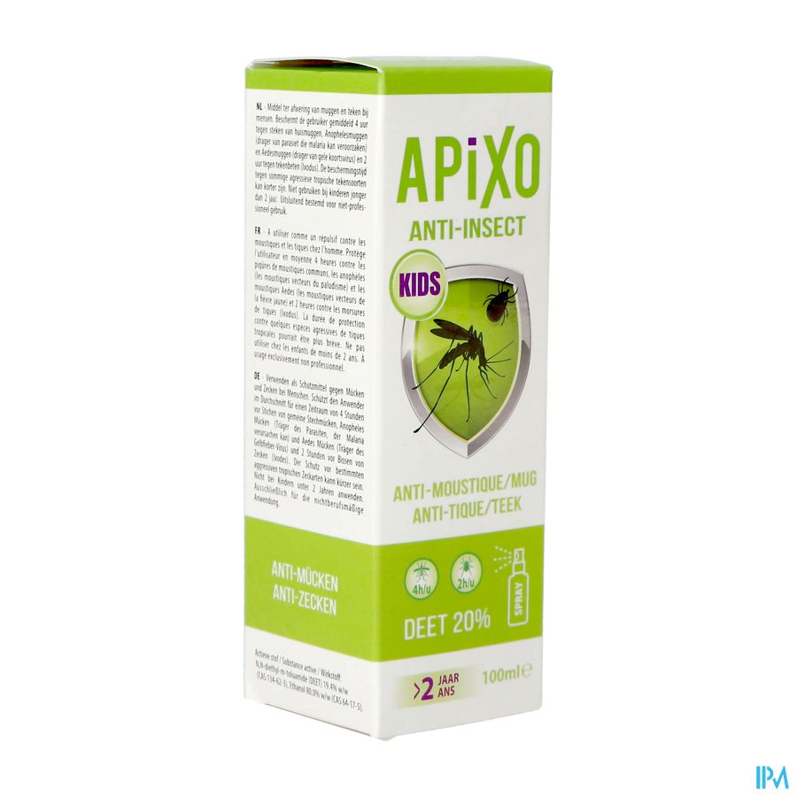 Apixo A/insect Deet 20% Kids Spray 100ml Apixo A/insect Deet 20% Kids Spray 100ml