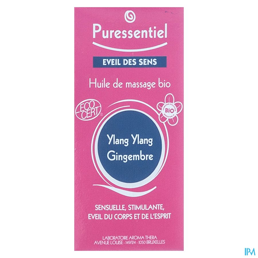 Puressentiel Mass.olie Ylang Ylang-gember Bio100ml 6