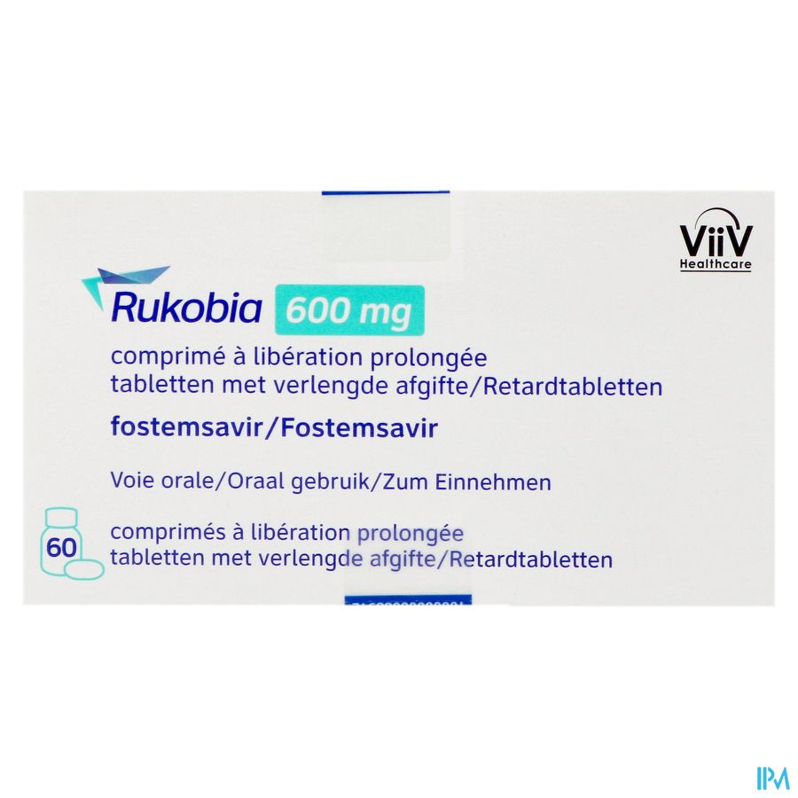 Rukobia 600mg Liberation Prolongee Comp 60 1
