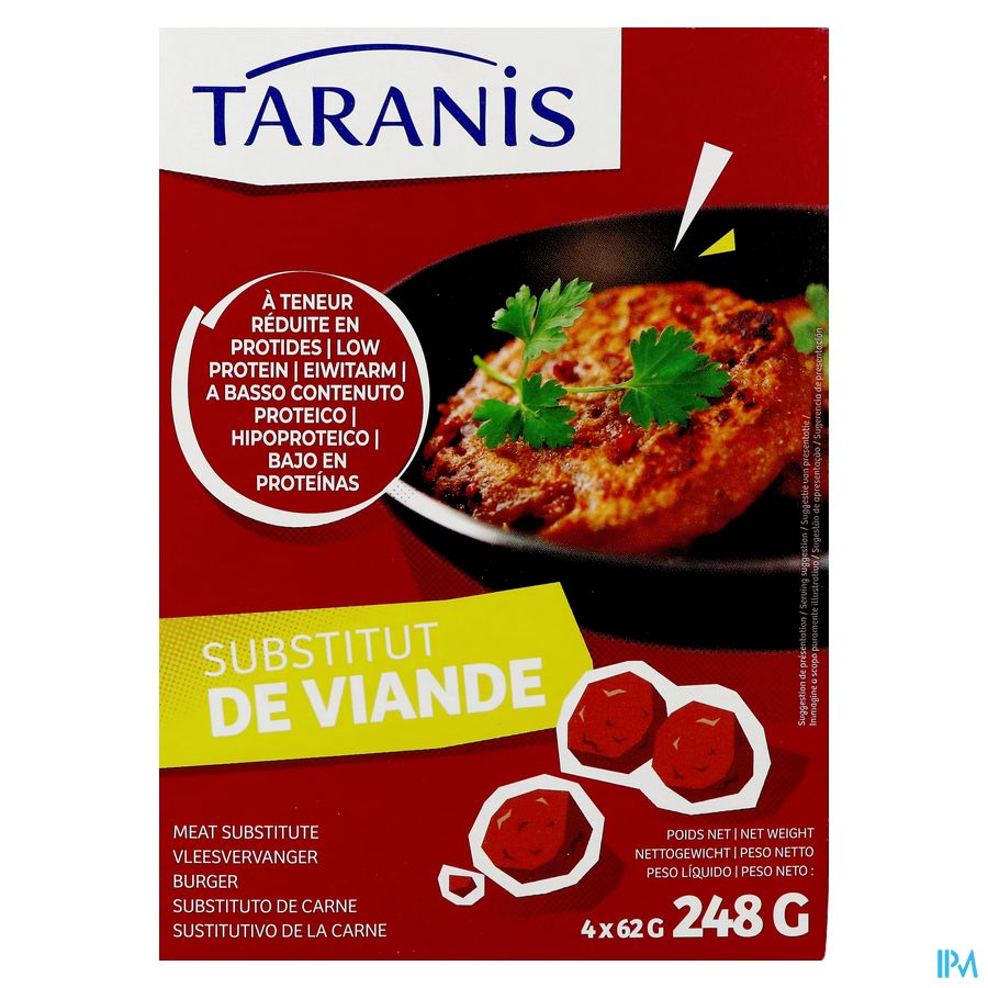 Taranis Vlees Vervanger 4x62g 4