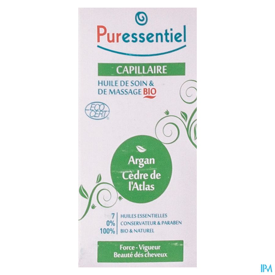 Puressentiel Mass.olie Argan Atlasceder Bio 100ml