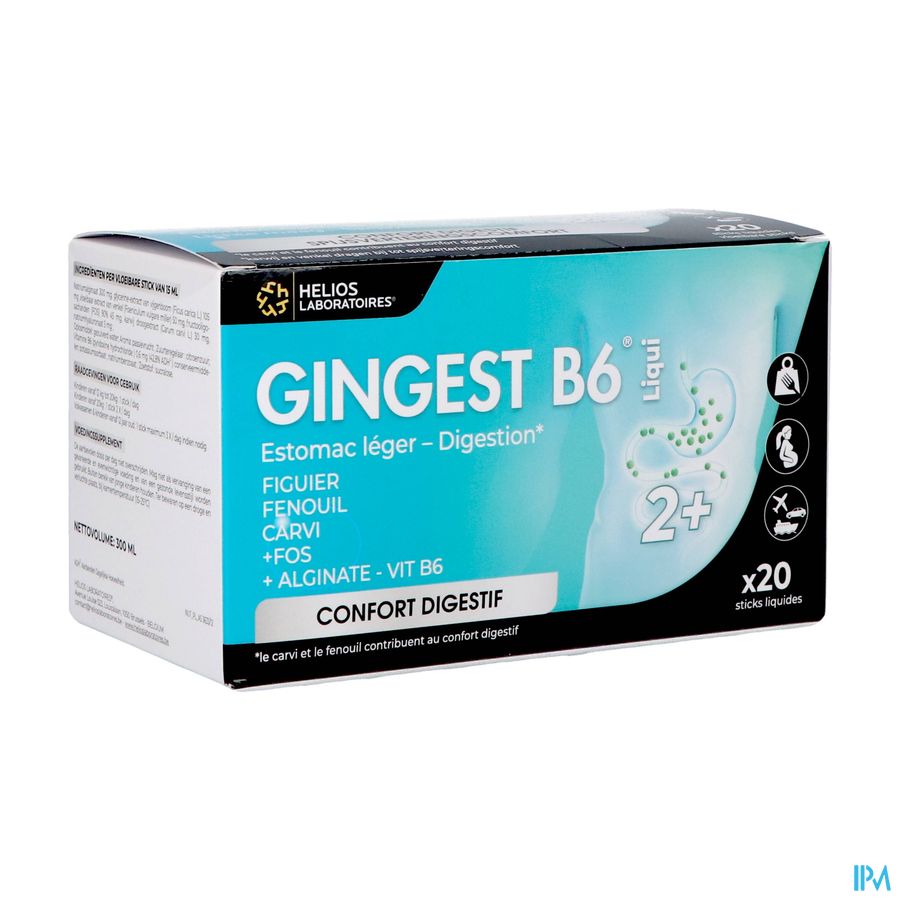 Gingest B6 Liqui Sticks 20x15ml Gingest B6 Liqui Sticks 20x15ml